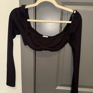 Black Crop Top, Princess Polly